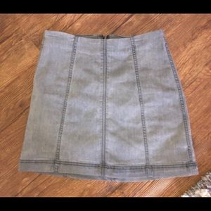 Gray Free People Mini Skirt